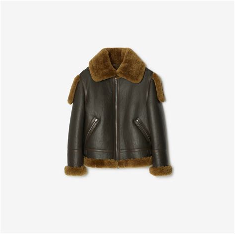 burberry 2010 shearling aviator|shearling aviator jacket.